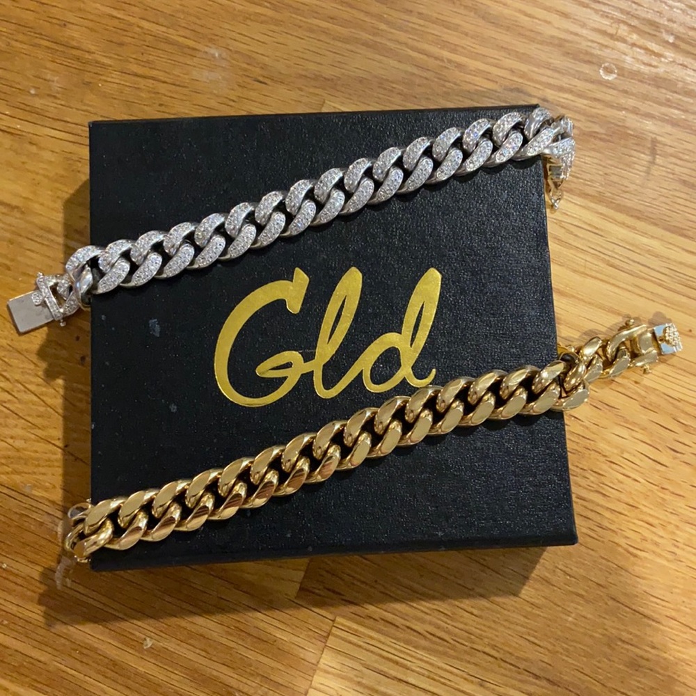 GLD Cuban chain bracelets